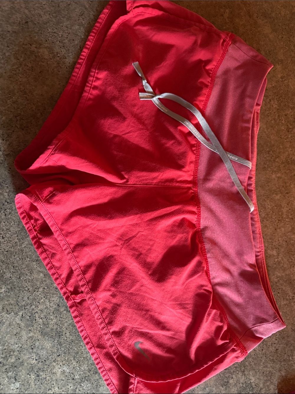 Nike Coral-Red Women's Running Shorts
